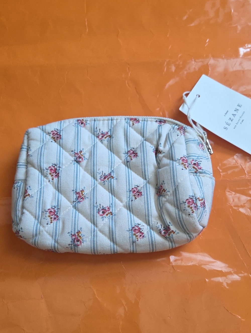 Nwt! Sezane Floral Beauty Pouch - Picture 3 of 6